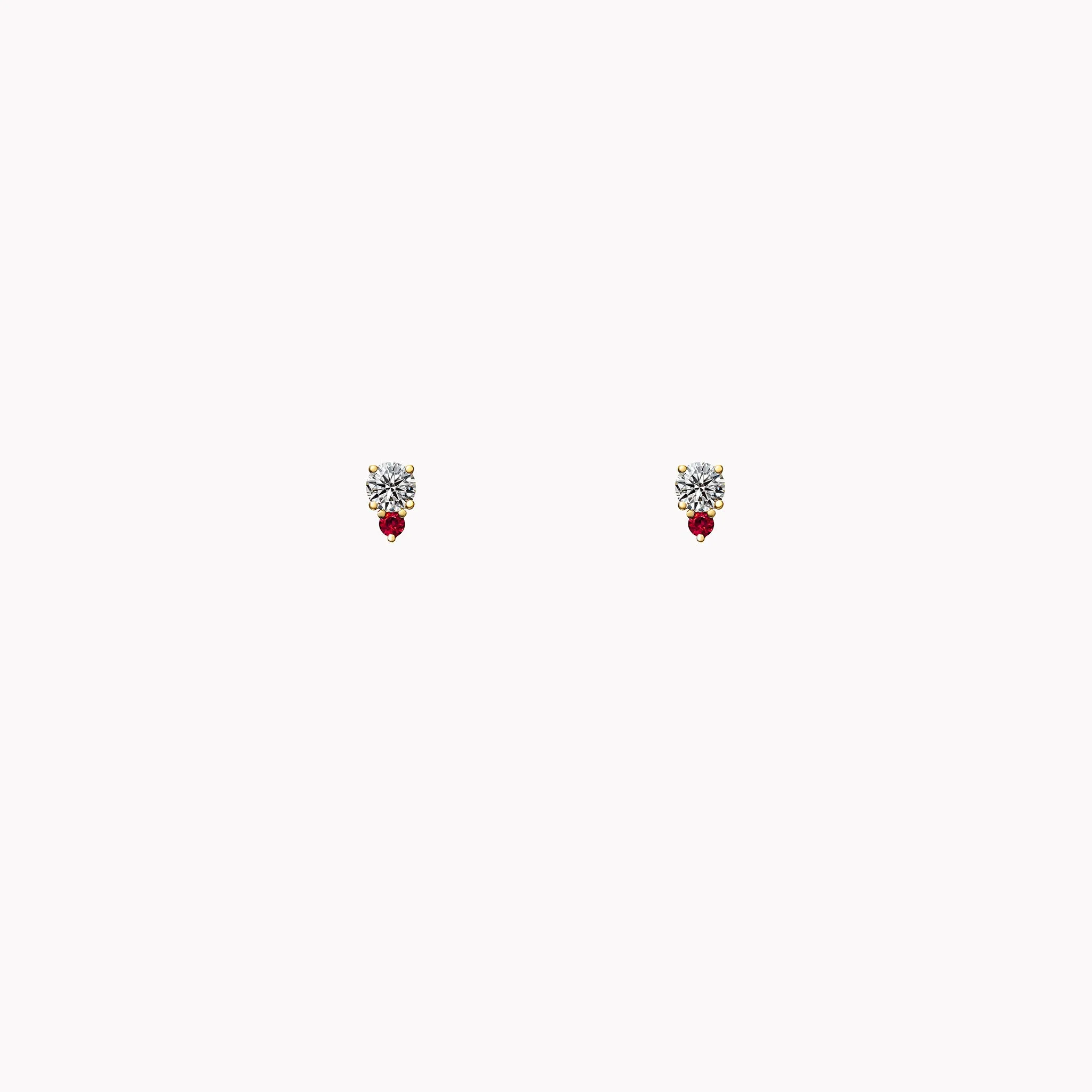 Olivia Diamond Ruby Studs - Shop Now!