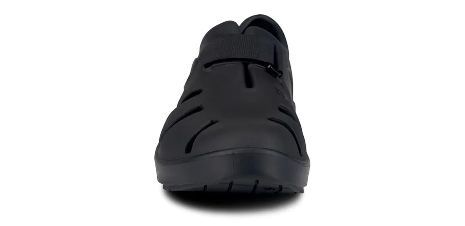 Oofos black active recovery sandals