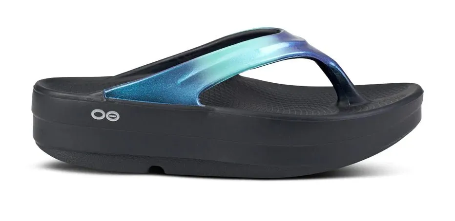 Oofos Recovery Sandals - Women's Oomega Oolala Luxe Thong Sandal - Atlantis