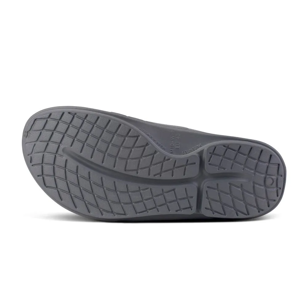 Oofos Sport Flex Recovery Slide Sandal - Slate