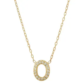 Oval Diamond Necklace with Charms