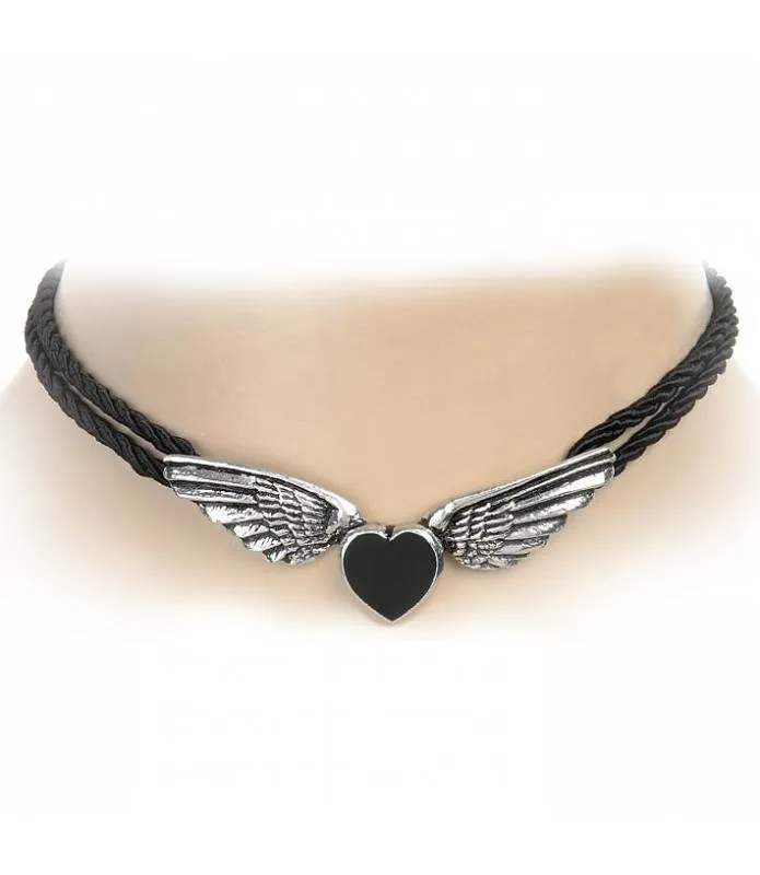 P410 COLLAR COEUR NOIR COEUR NOIR NECKLACE BY ALCHEMY