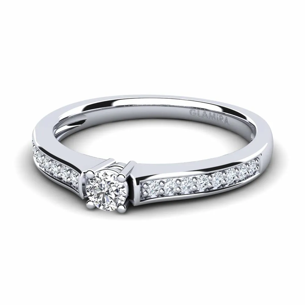 Paris engagement ring 0.16 carat