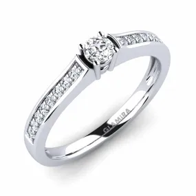 Paris engagement ring 0.16 carat