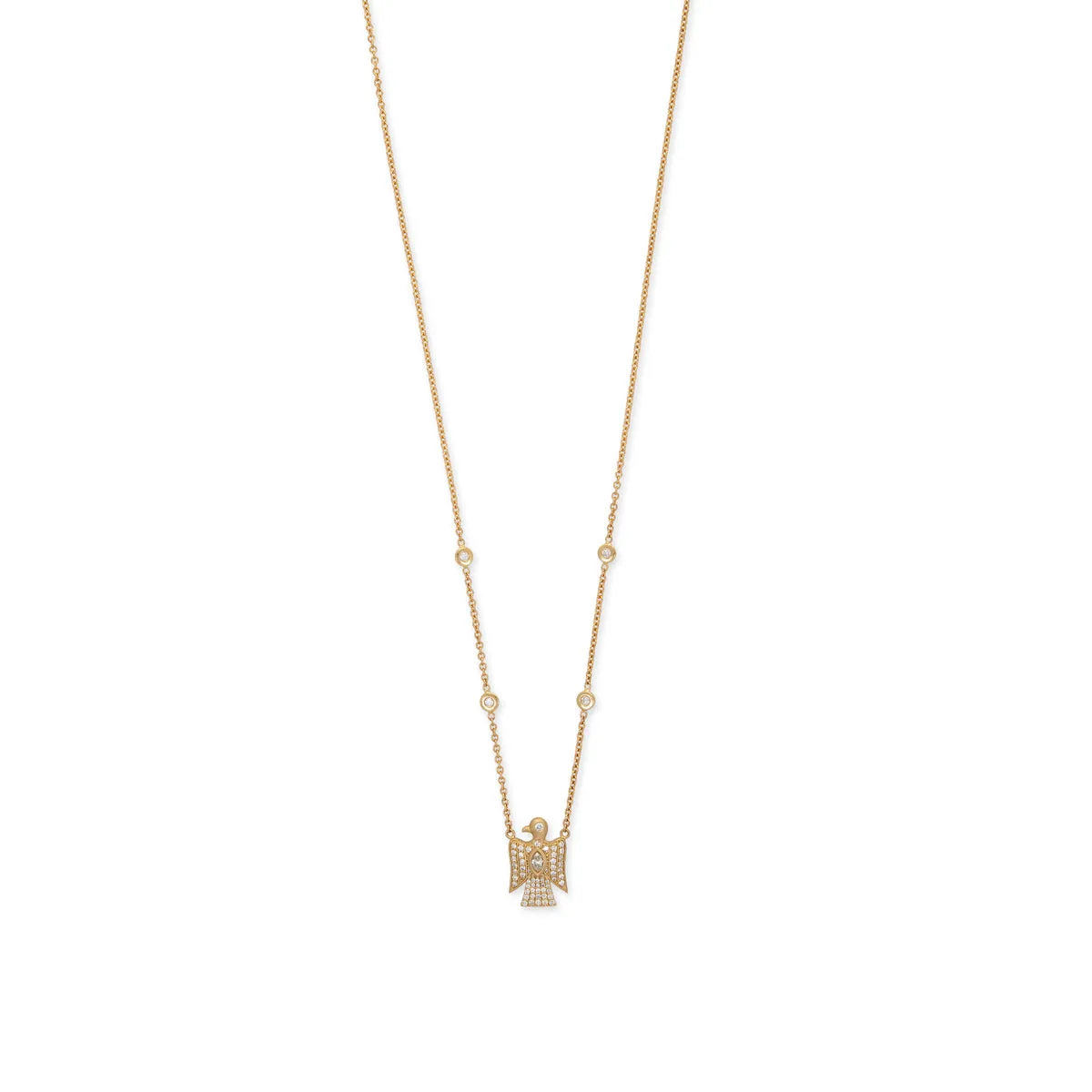 Pave Thunderbird Necklace with Diamond - Shop Now.