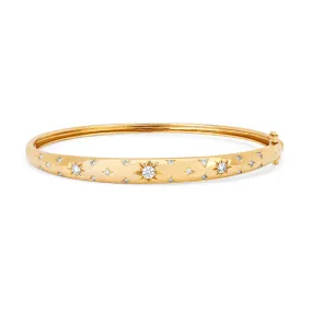 Pavé Diamond Bracelet with Star Design