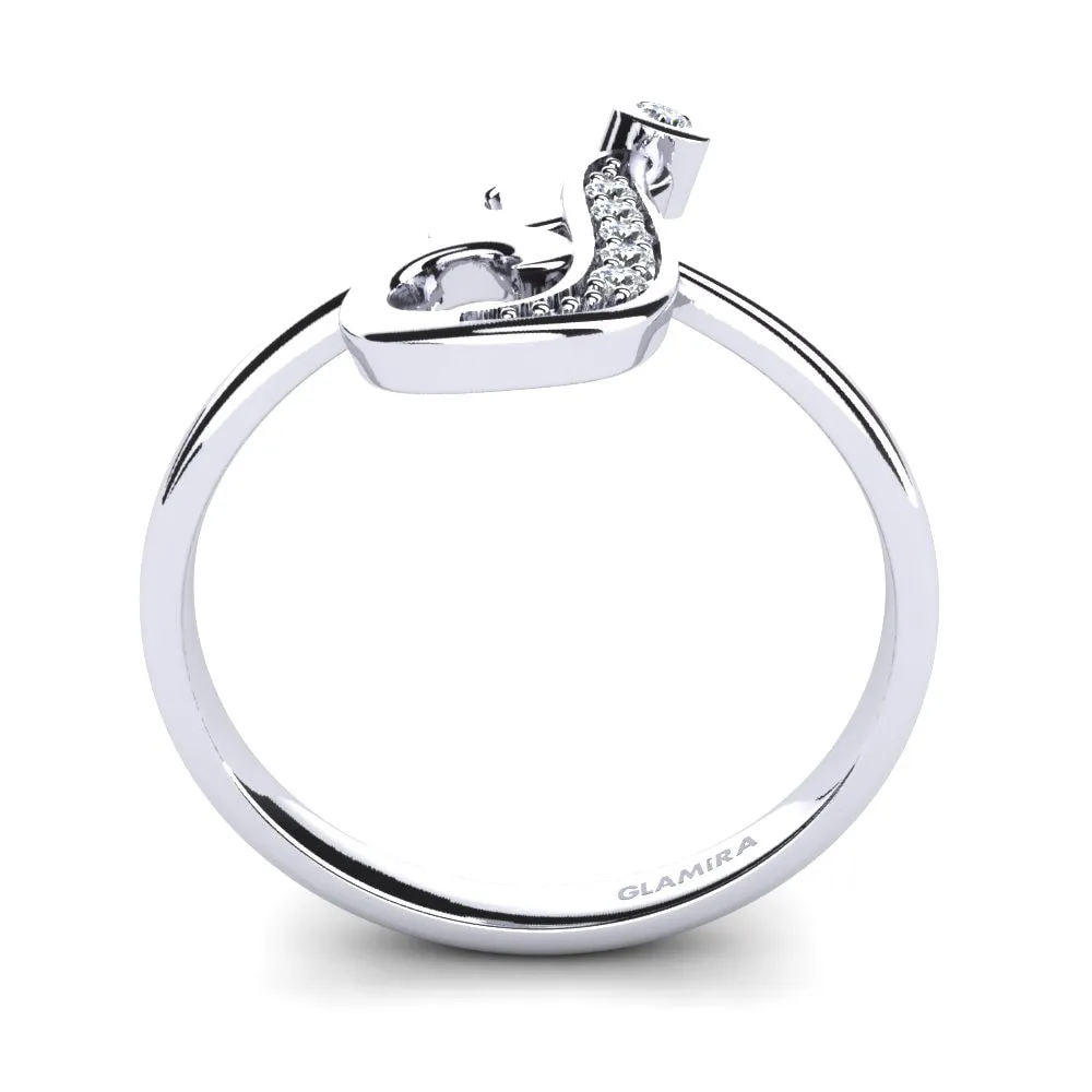 Personalized Initial Ring - Glamira