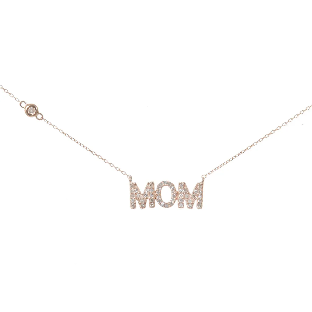 Personalized Mom Letter Necklace | Customizable Mother's Day Jewelry