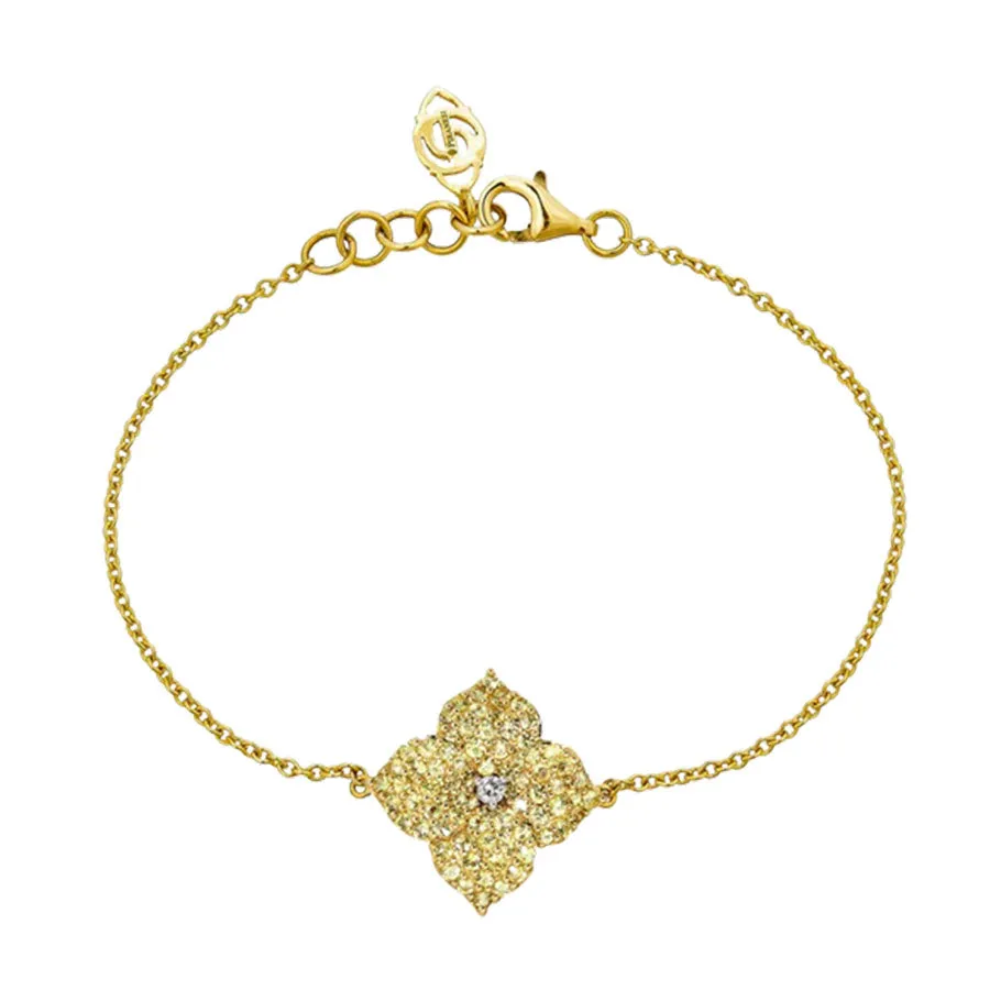 Piranesi Small Yellow Sapphire Floral Bracelet - Shop Now