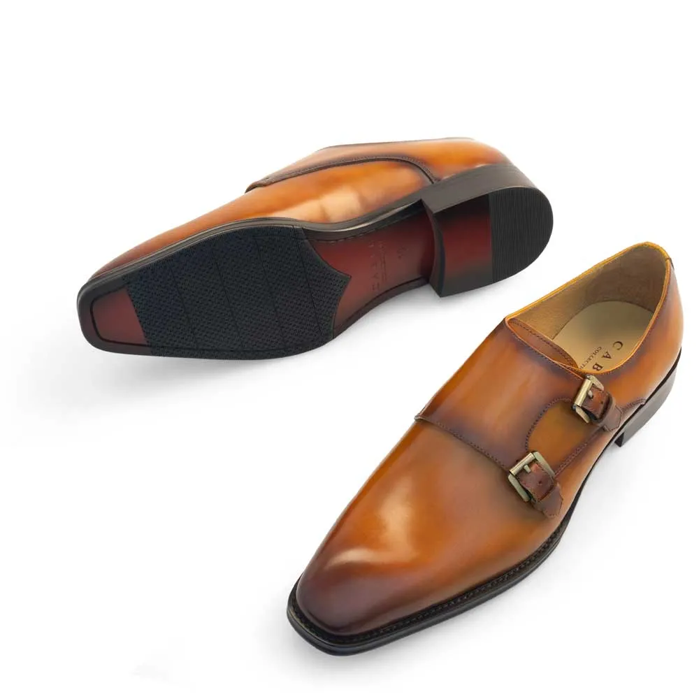 Plain Toe Double Monk Strap