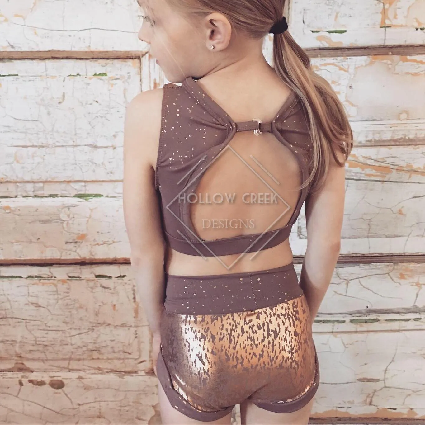 Pointe Crop Top and Briefs Pattern for 2T-14 years - PDF Format