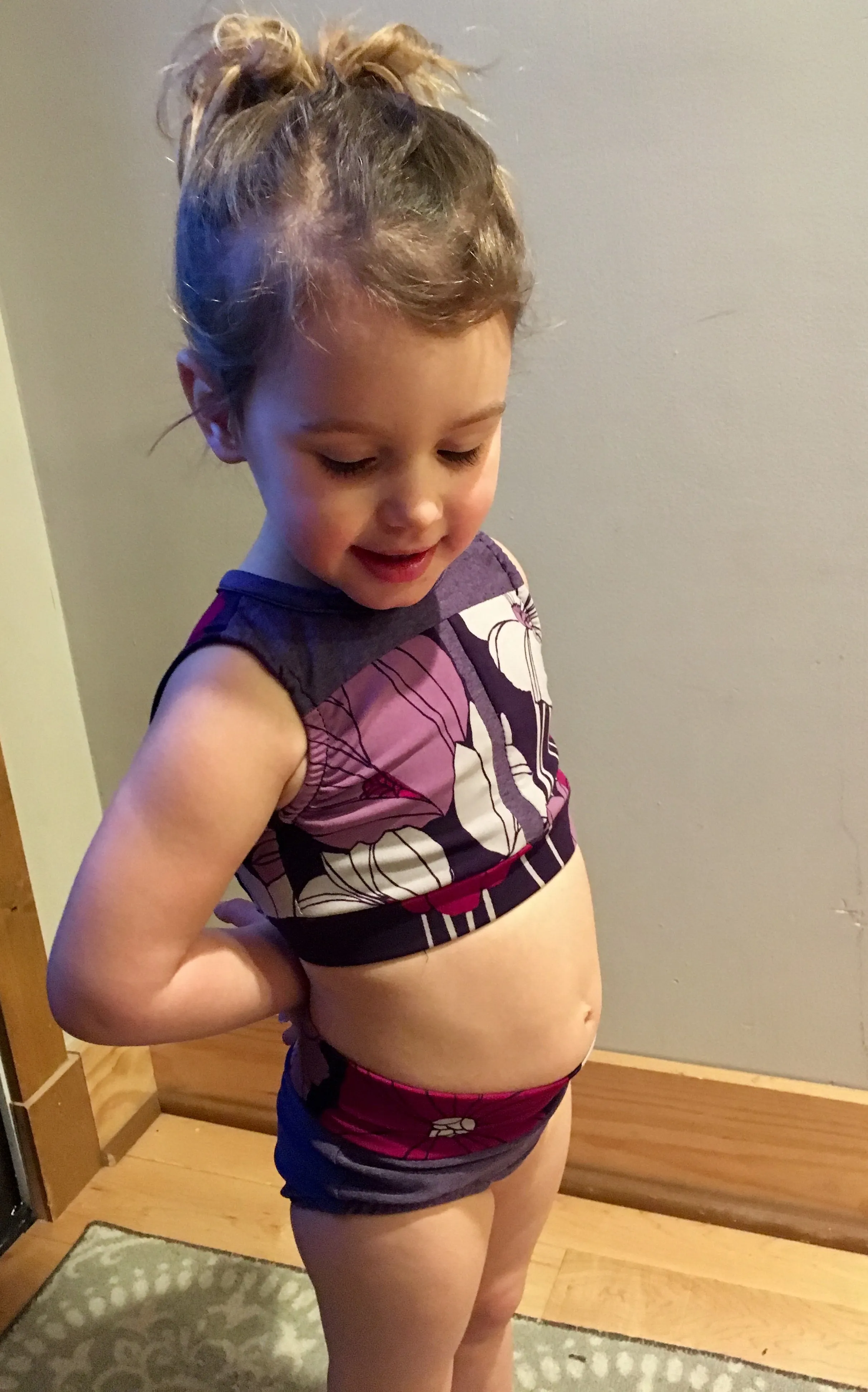 Pointe Crop Top and Briefs Pattern for 2T-14 years - PDF Format