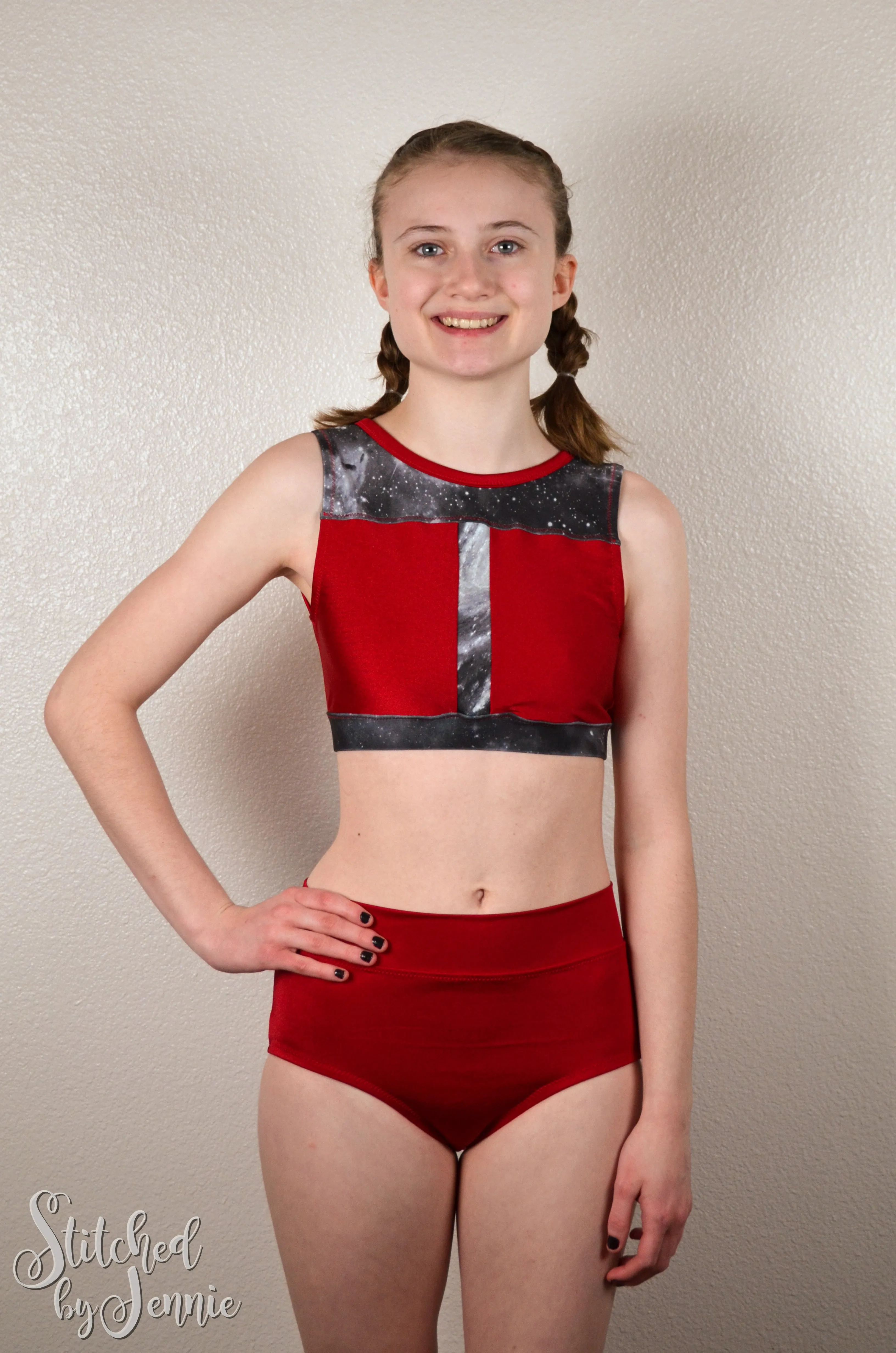 Pointe Crop Top and Briefs Pattern for 2T-14 years - PDF Format