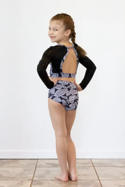 Pointe Crop Top and Briefs Pattern for 2T-14 years - PDF Format