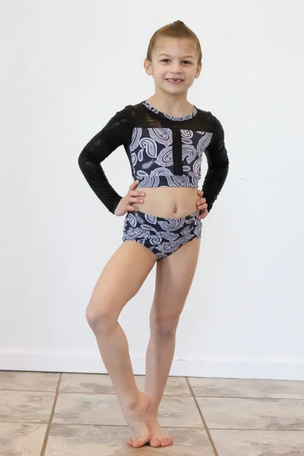 Pointe Crop Top and Briefs Pattern for 2T-14 years - PDF Format