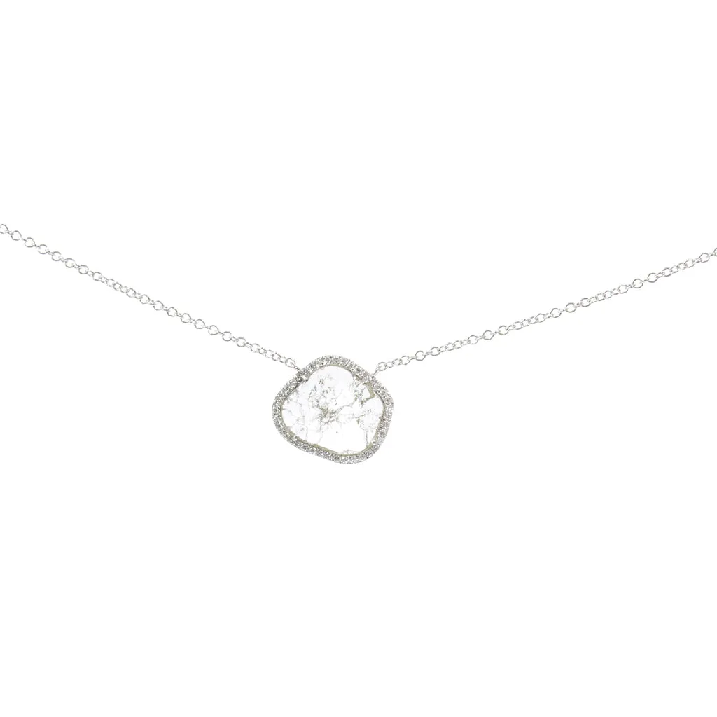 Poppy Diamond Necklace Slice