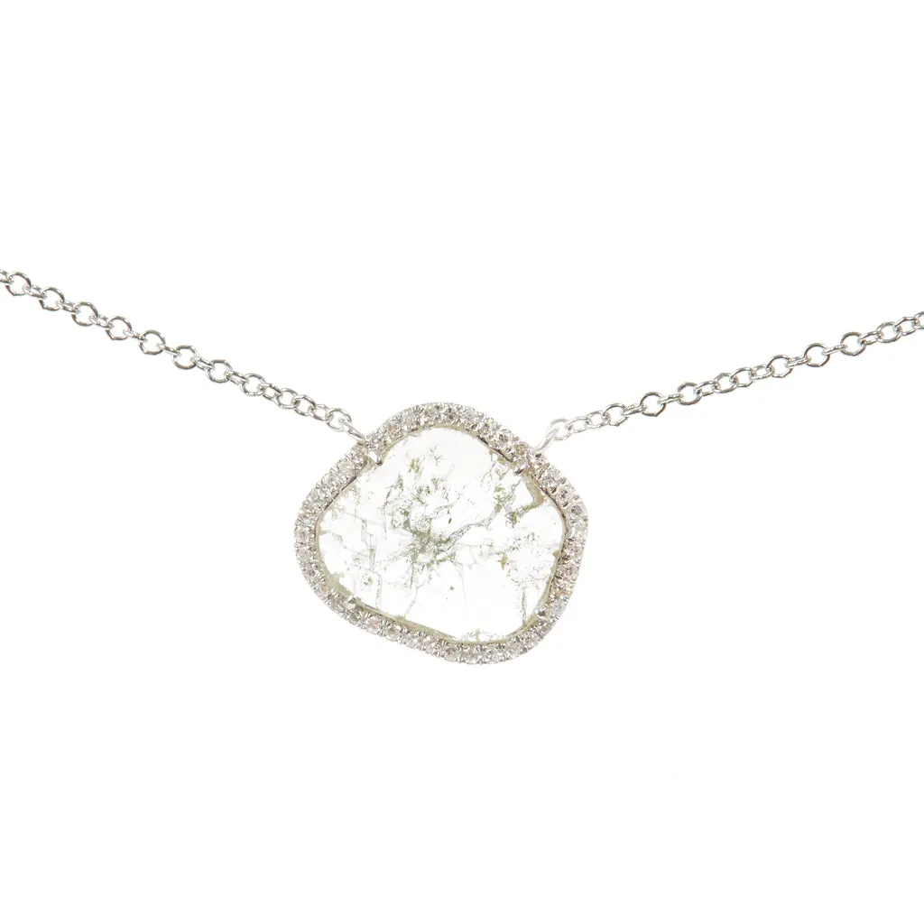 Poppy Diamond Necklace Slice