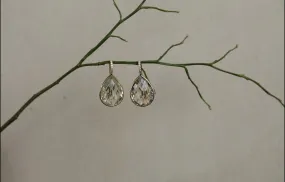 Prasiolite Diamond Earrings