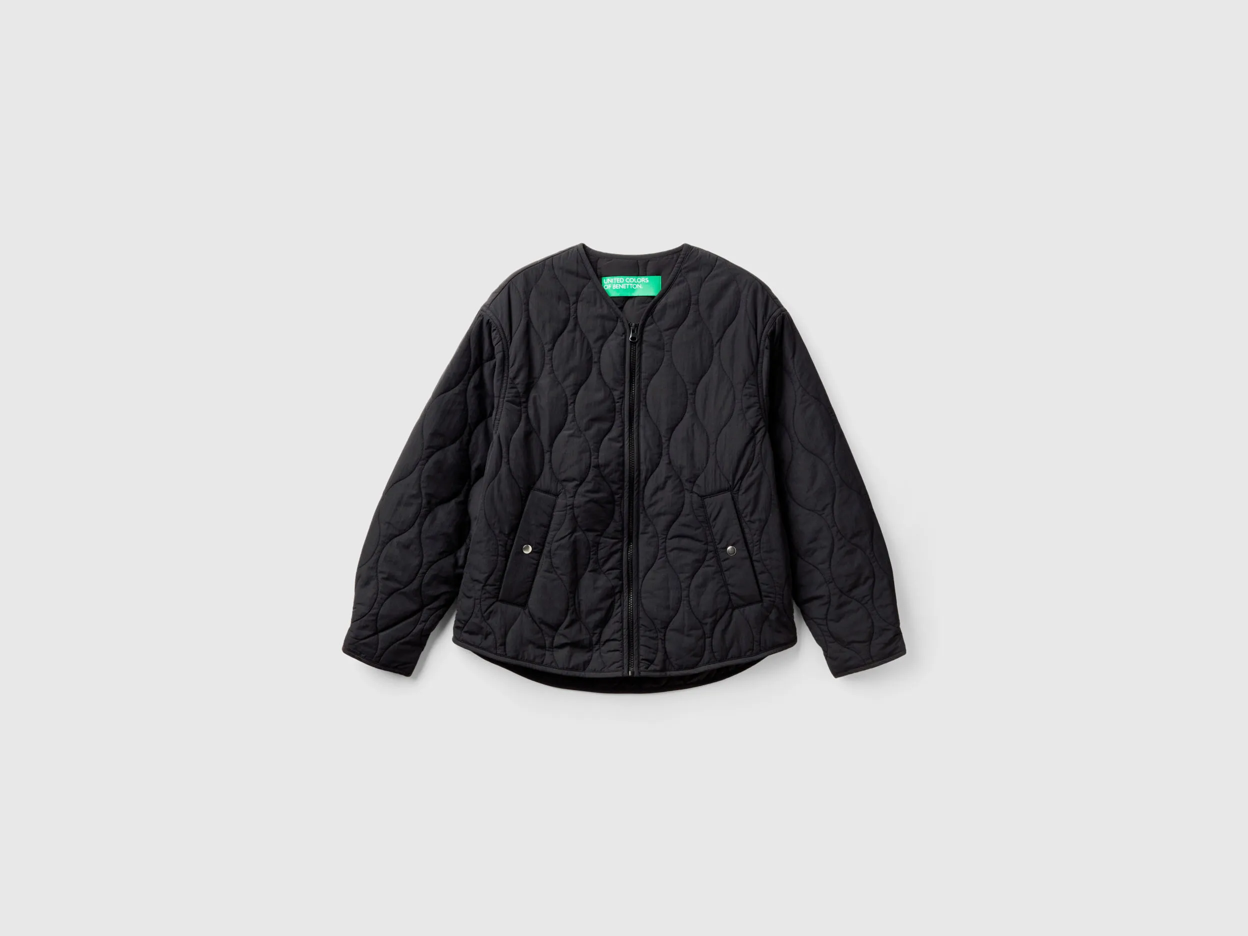 Recycled nylon puffer jacket