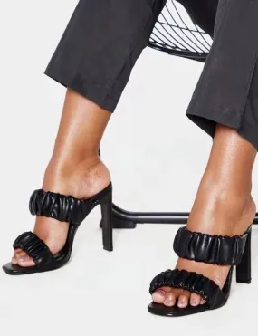 Results: Chunky Block Heel Open Toe Mules