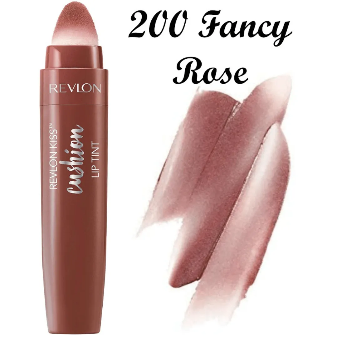 Revlon Kiss Cushion Lip Tint 200 fancy rose is a highly sought-after lip tint with a soft and velvety texture that adds a touch 