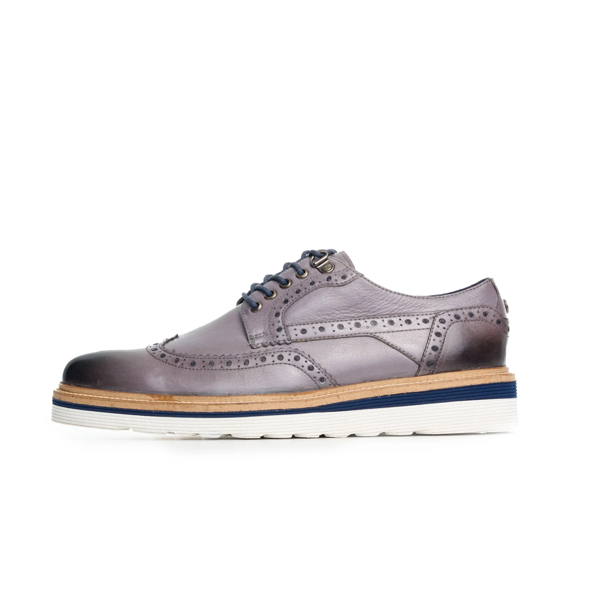 RIPLEY 3.0 GREY WEDGE BROGUE