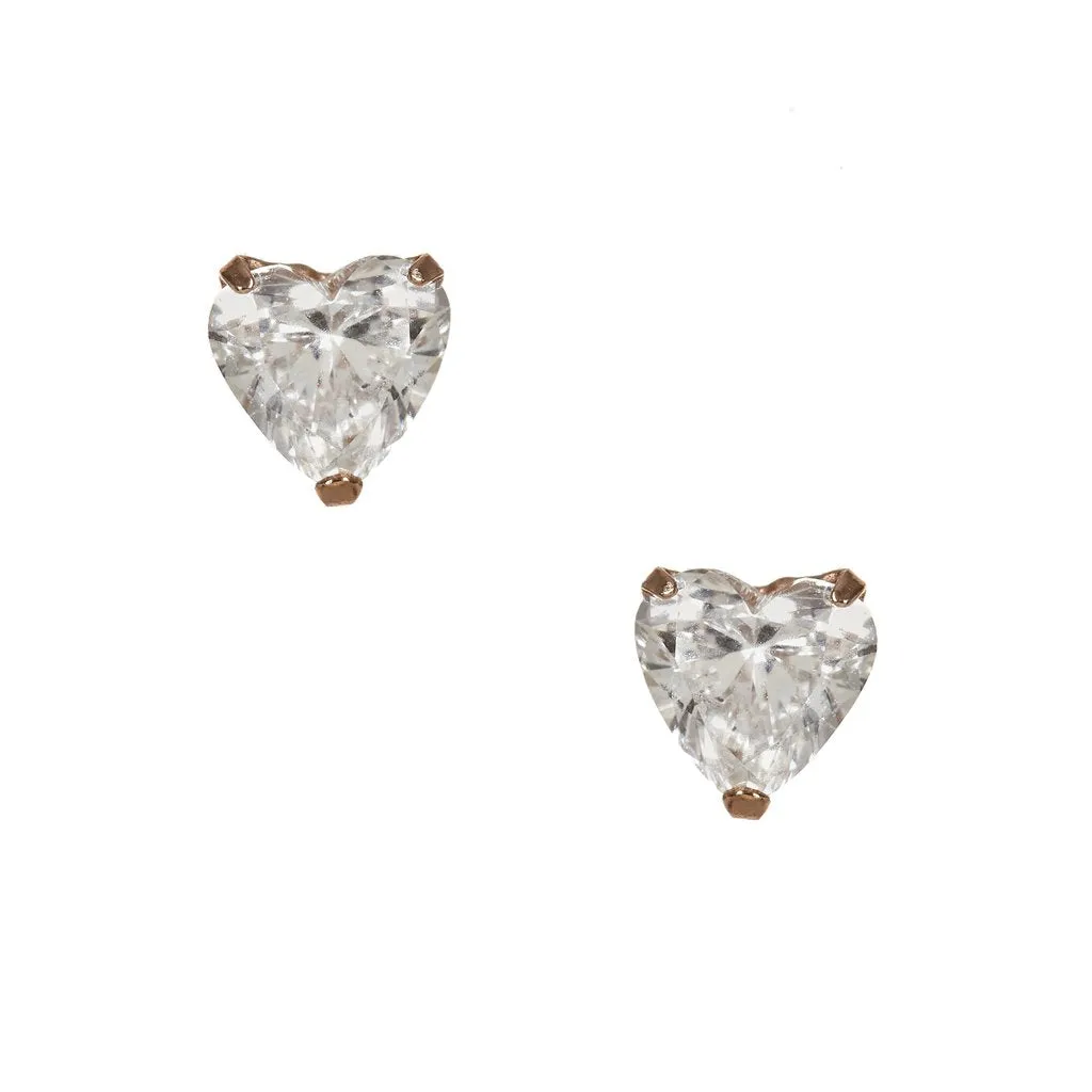 Roma Diamond Heart Earrings