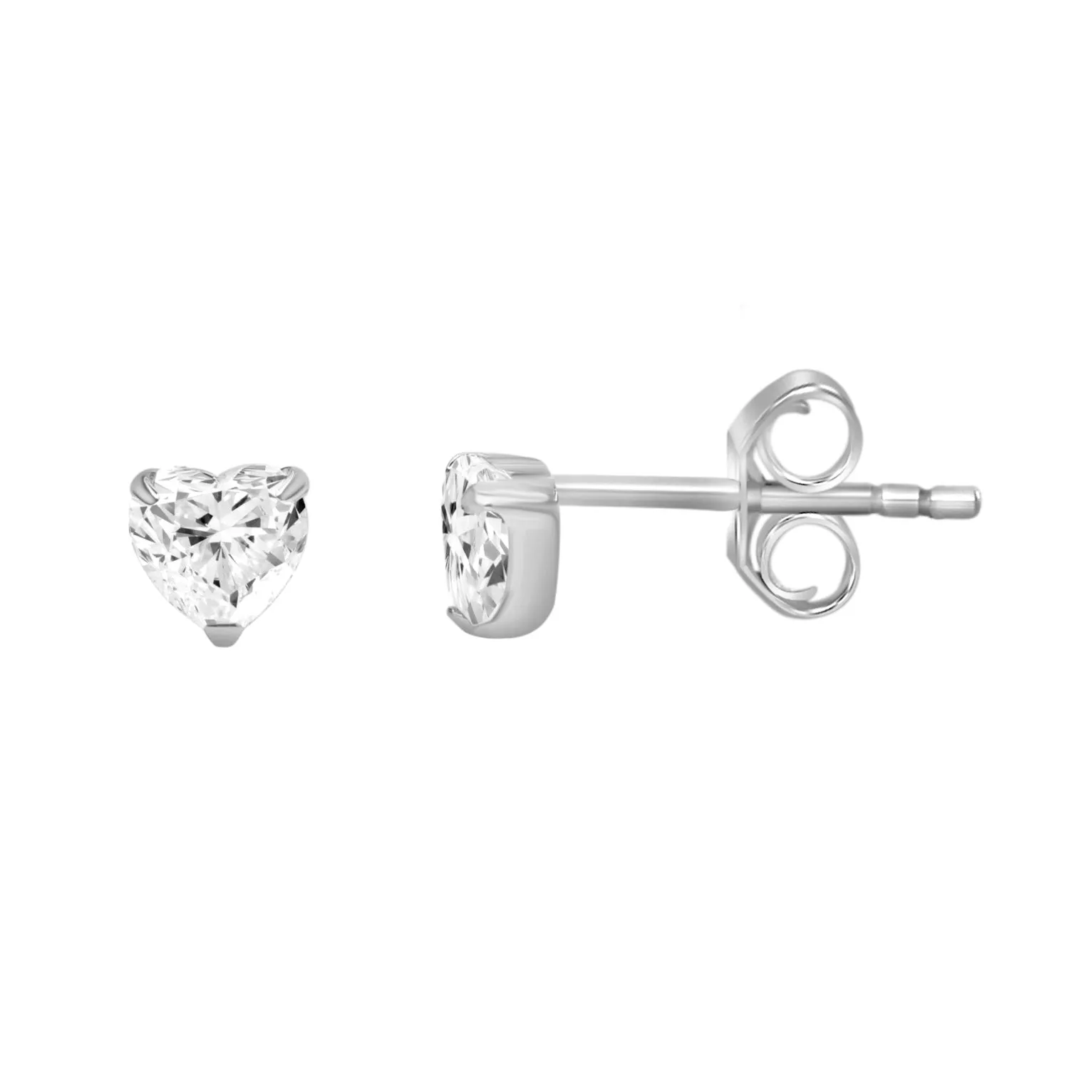 Roma Diamond Heart Earrings