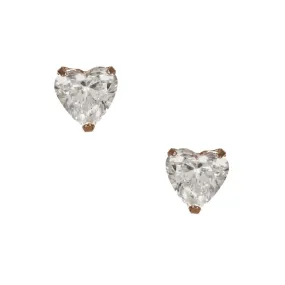 Roma Diamond Heart Earrings