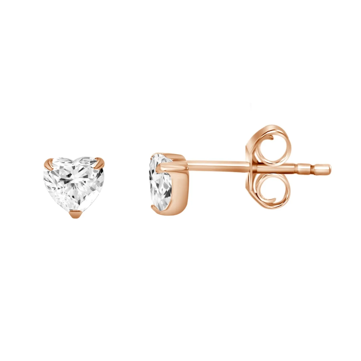 Roma Diamond Heart Earrings