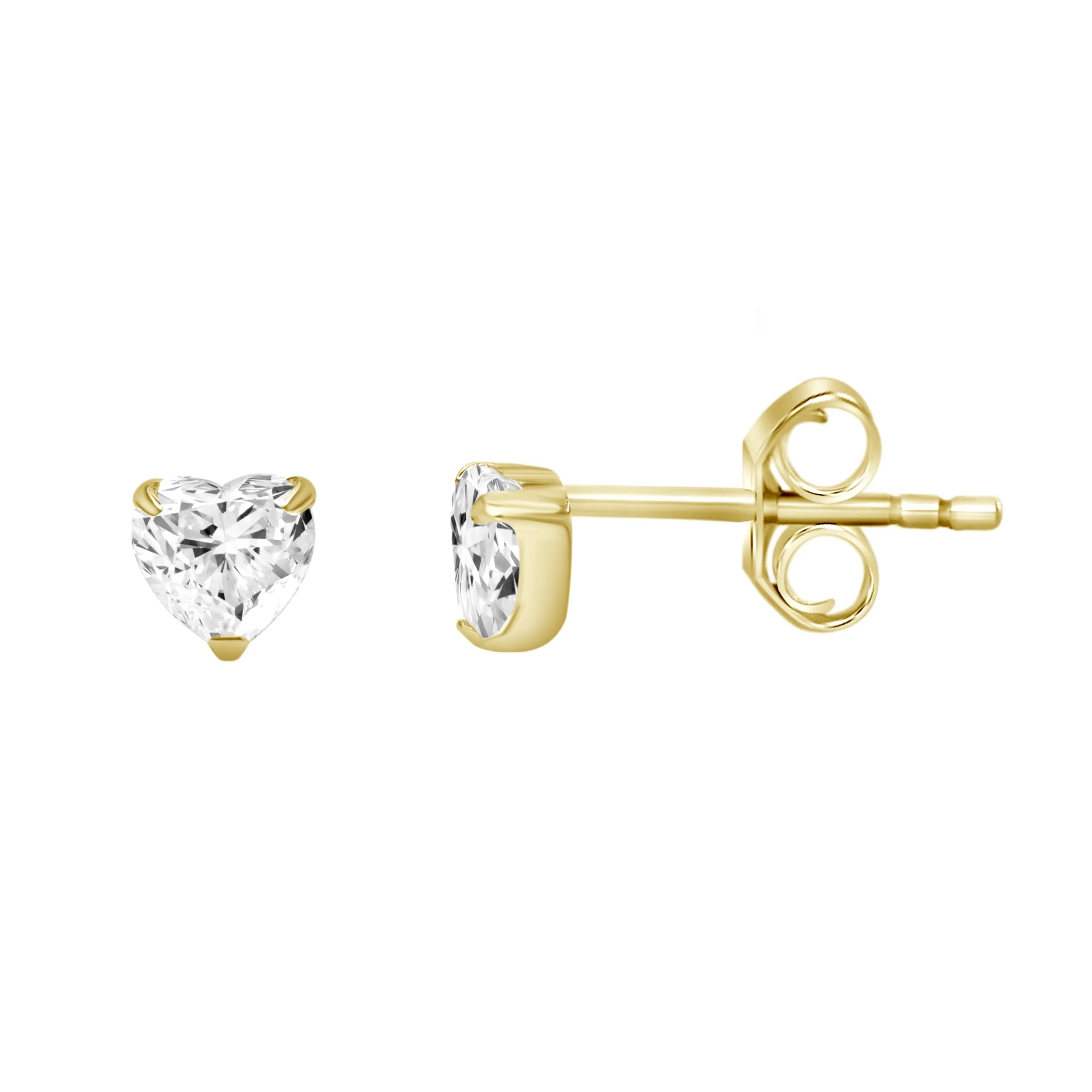 Roma Diamond Heart Earrings