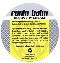 Ronin Recovery Cream.