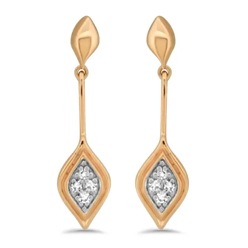 Rose Gold Diamond Earrings - Best Price & Quality