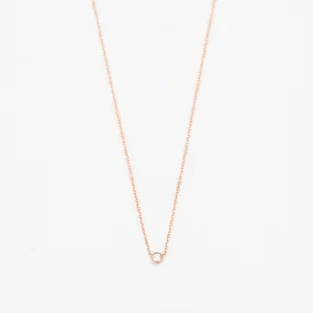 Rose Gold Minimalist Diamond Necklace