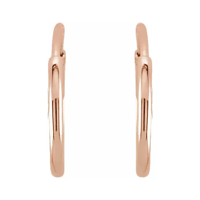 Roset Gold Label 14K Gold Sleeper Hoop Earrings