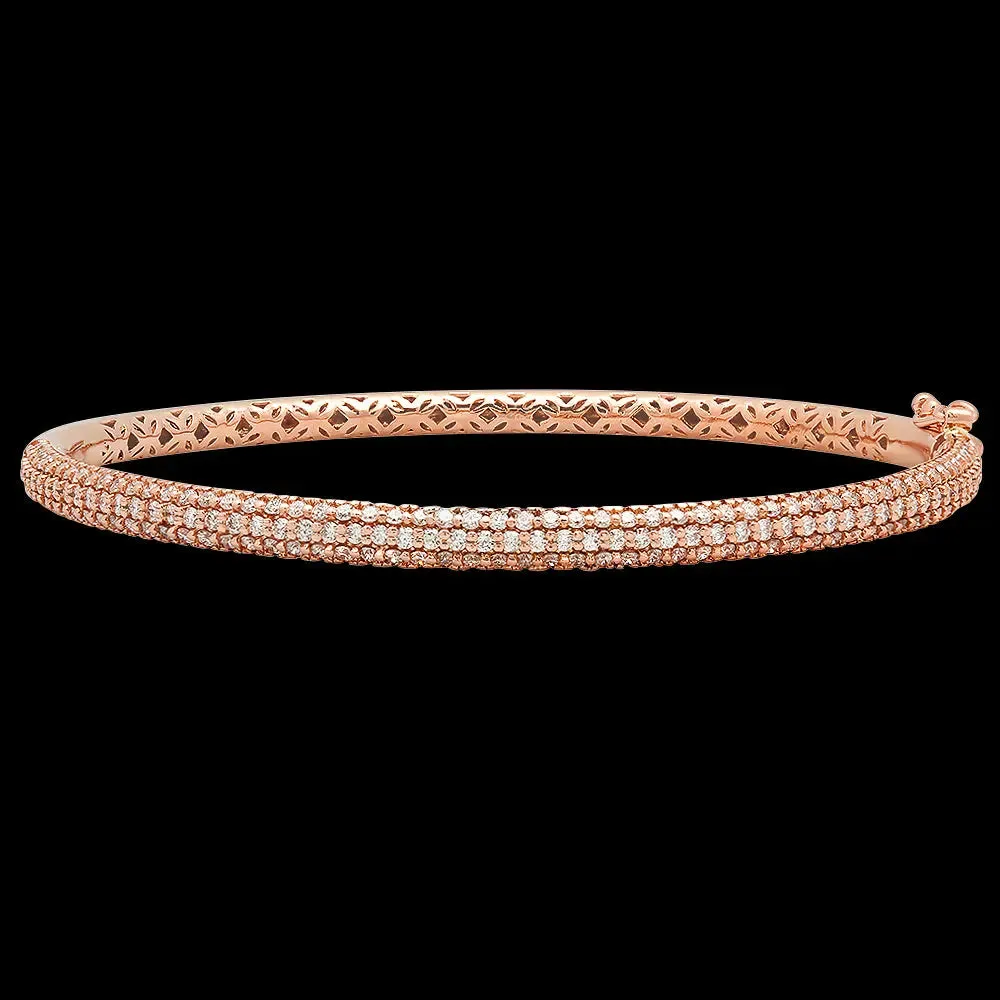 Rosy Love Diamond Bangle - Shop Now!