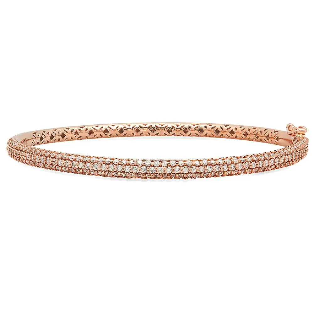 Rosy Love Diamond Bangle - Shop Now!