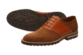 Saddle Oxford shoes with brogue design in San Francisco