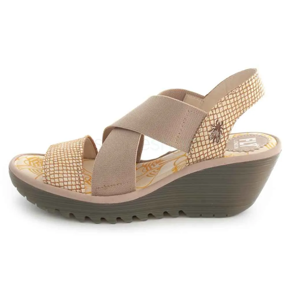 Sandalias FLY LONDON Yaji888 Diamond Tan Gold P500888017