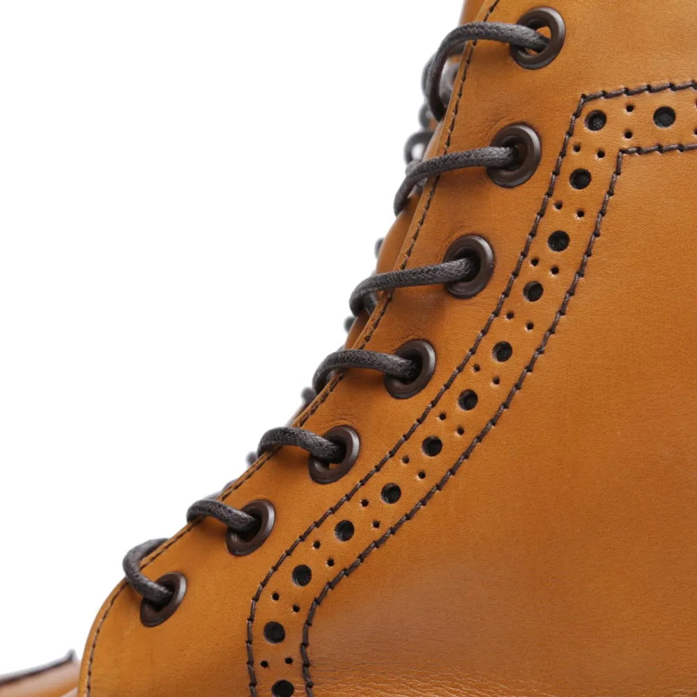 Sanders Aintree Brogue Derby Boot - Acorn Calf