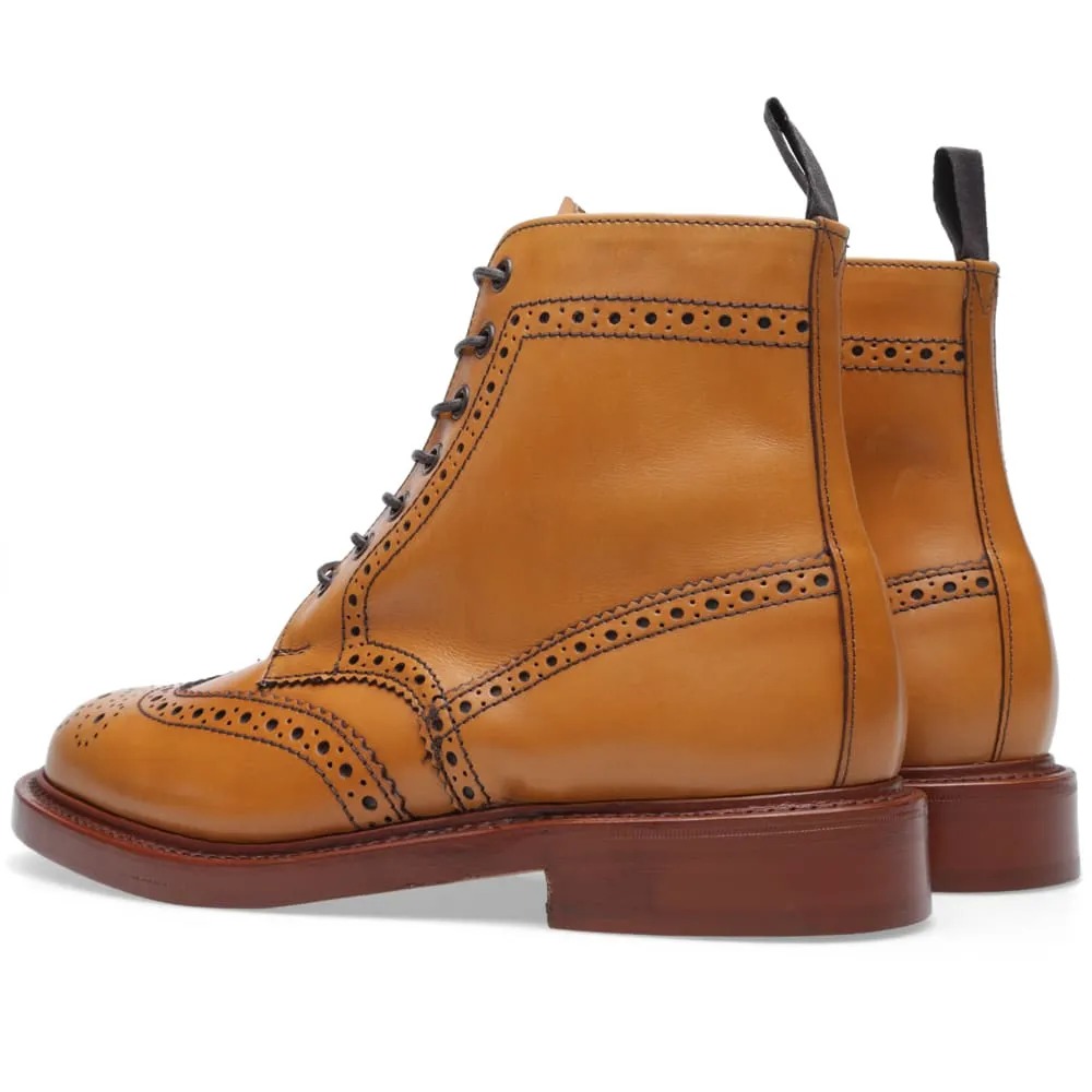 Sanders Aintree Brogue Derby Boot - Acorn Calf