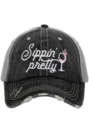 Sippin' Pretty Trucker Hats