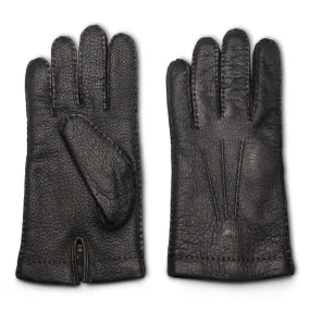 Skolyx gloves black peccary cashmere lined