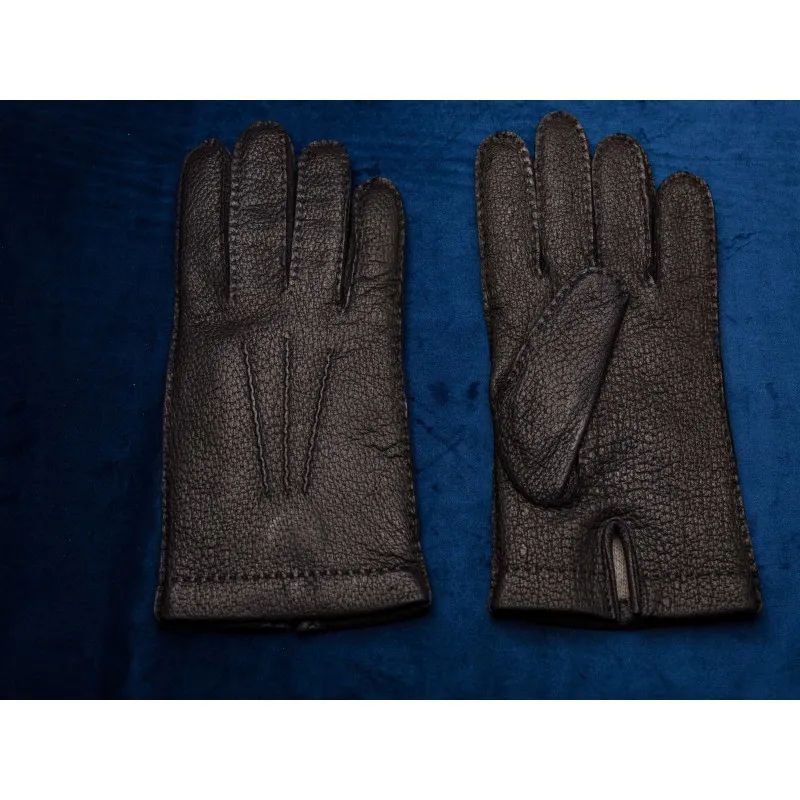 Skolyx gloves black peccary cashmere lined