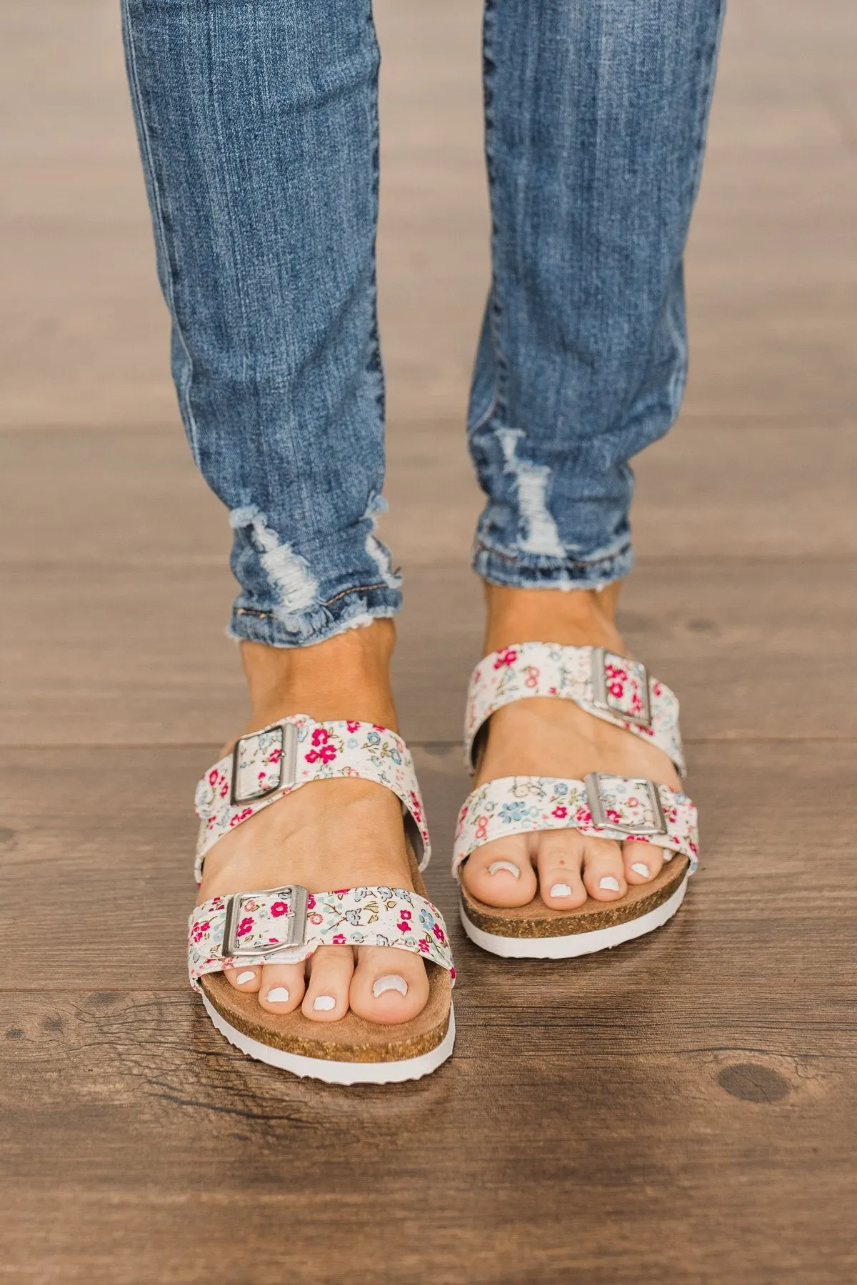 Soda Dunya Sandals- Multi Magenta