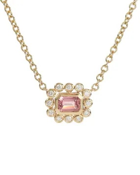 Sparkling Tourmaline Diamond Necklace