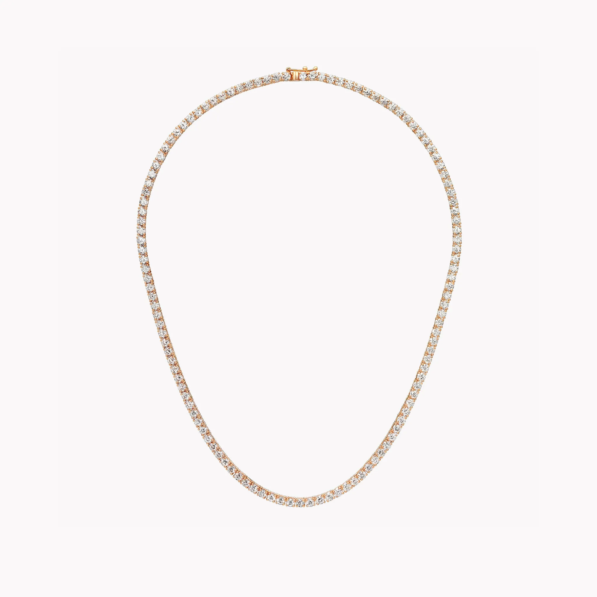 Sparkly Diamond Tennis Necklace - Trendy & Elegant