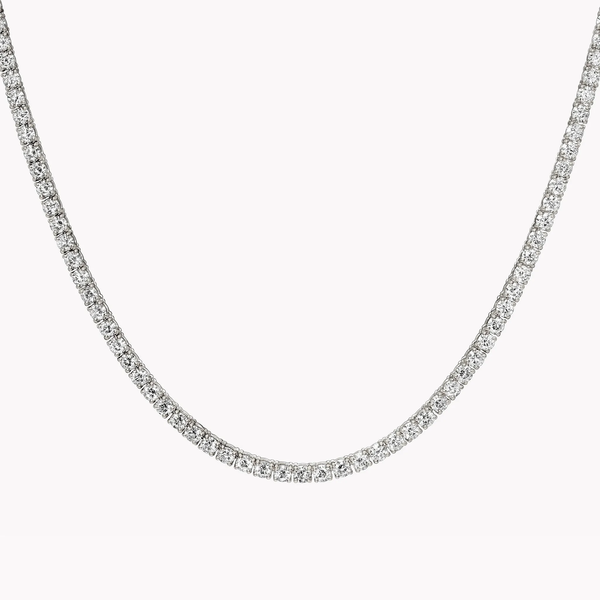 Sparkly Diamond Tennis Necklace - Trendy & Elegant