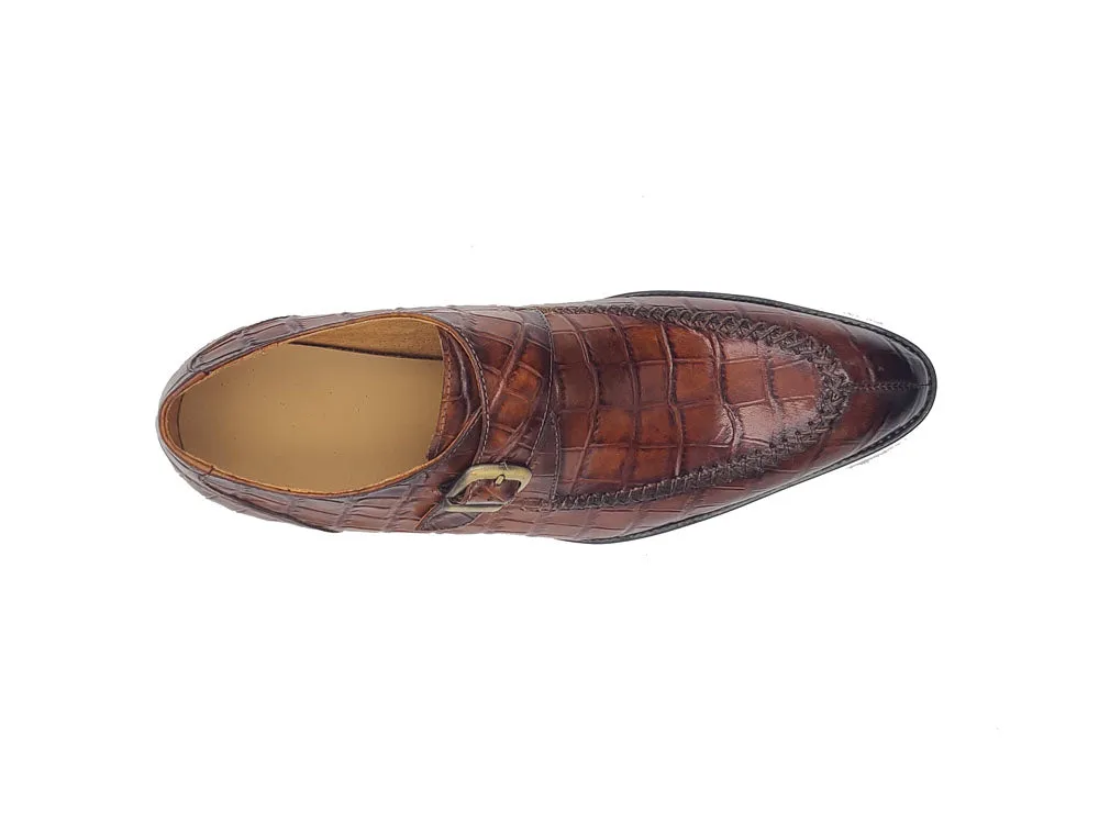 Split Toe Loafer with Single Monk Buckle