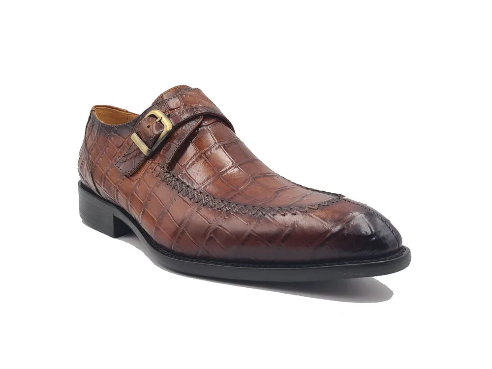 Split Toe Loafer with Single Monk Buckle